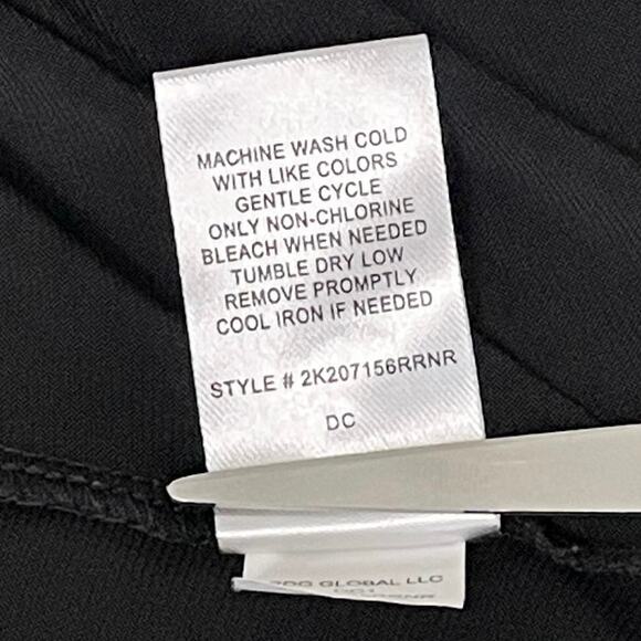 Rachel Zoe Women’s L Black Stretch Button-Down Blouse | Classic Minimalist Shirt - Picture 7 of 12